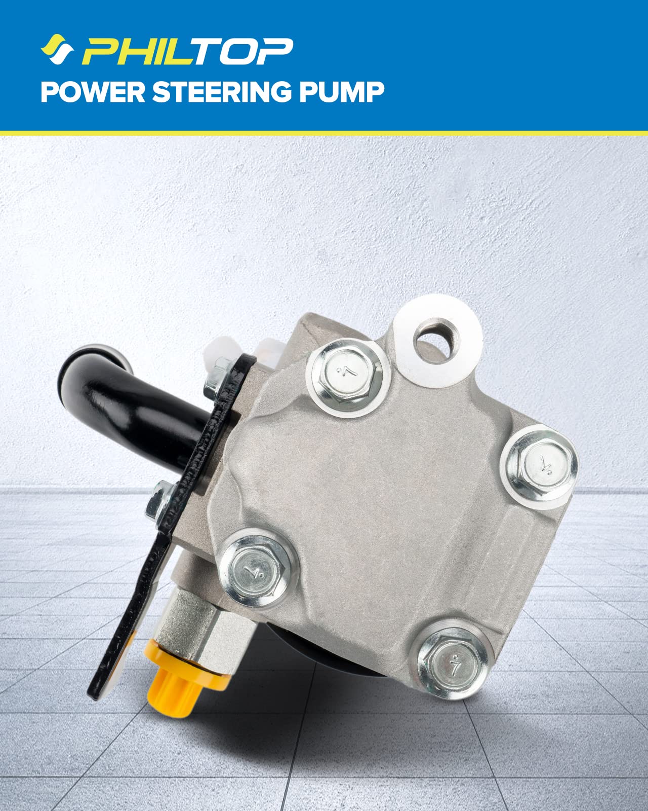 PHILTOP Power Steering Pump 21-5424 Compatible with Kia Sorento 2003-2006 | Replacement for OEM 571003E030 & 9900677 | High-Performance Power Assist Pump for Smooth Steering | Perfect for Off-Roading, Towing & Daily Commuting