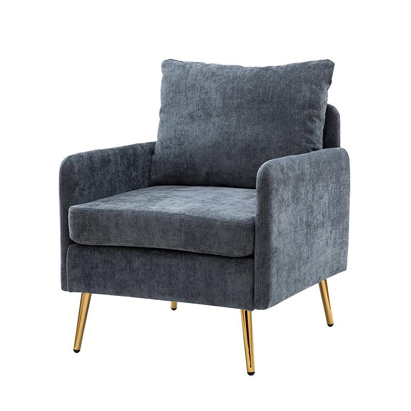 Laertiades Modern Upholstered Accent Armchair with Removable Cushion, Sturdy Metal Legs & High-Density Foam - Perfect for Living Room, Bedroom, or Office Decor