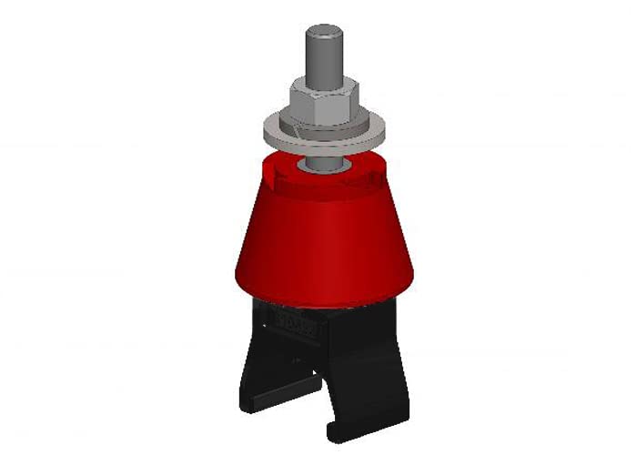 Single Pole Hanger with Insulator - Pack of 8 - Heavy Duty Utility Pole Hardware for Electrical Wiring & Fencing - Perfect for Farm, Ranch, and Rural Property Installations
