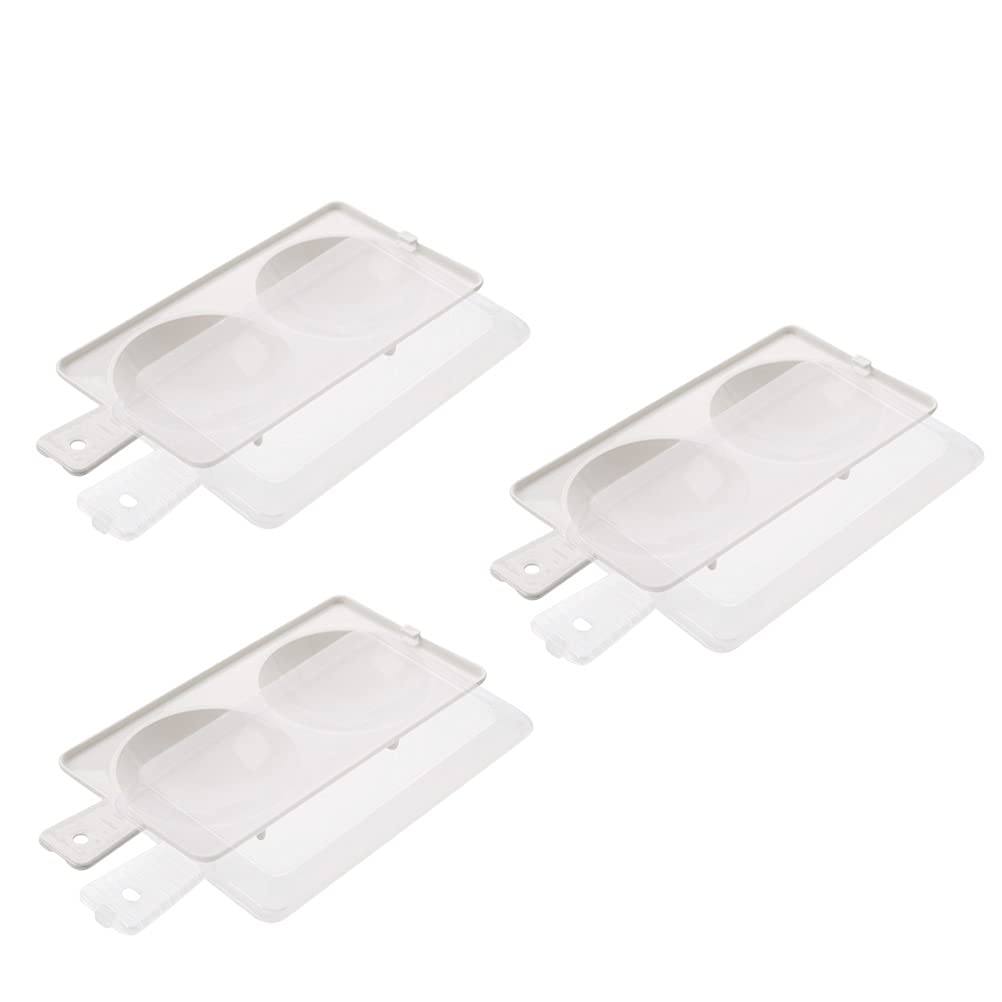 DOITOOL 3-Piece Microwave Egg Poacher Set - BPA-Free Silicone Steamed Egg Molds for Breakfast, Meal Prep & Kids Lunch (Perfect for Omelettes, Custards & Healthy Cooking)