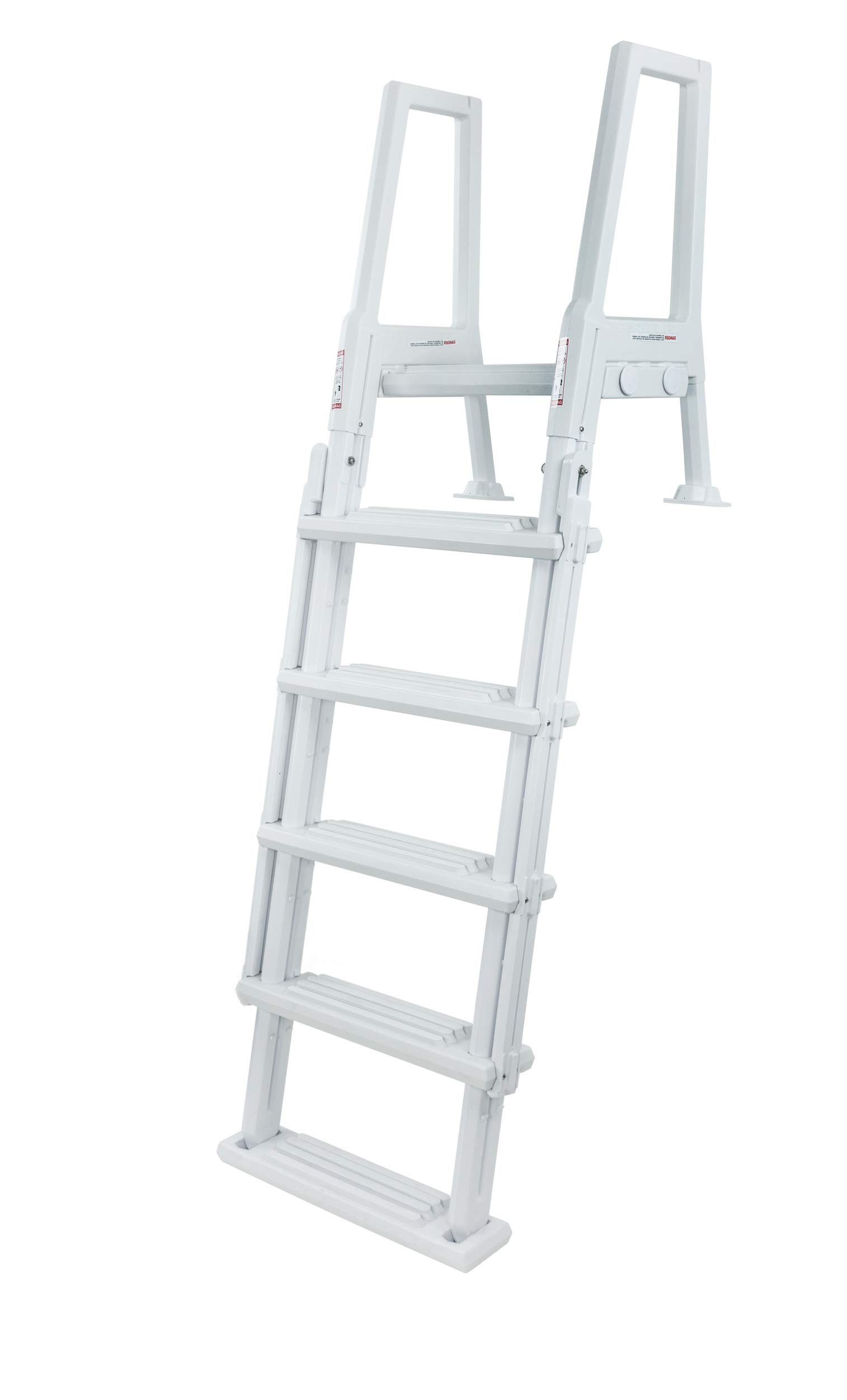 Aqua Select The Blue Hawaiian Flip Up Pool Ladder - Heavy Duty Above Ground Swimming Pool Ladder with Safety Steps | Perfect for Inground & Outdoor Pools, Backyard Swim Time, Family Fun