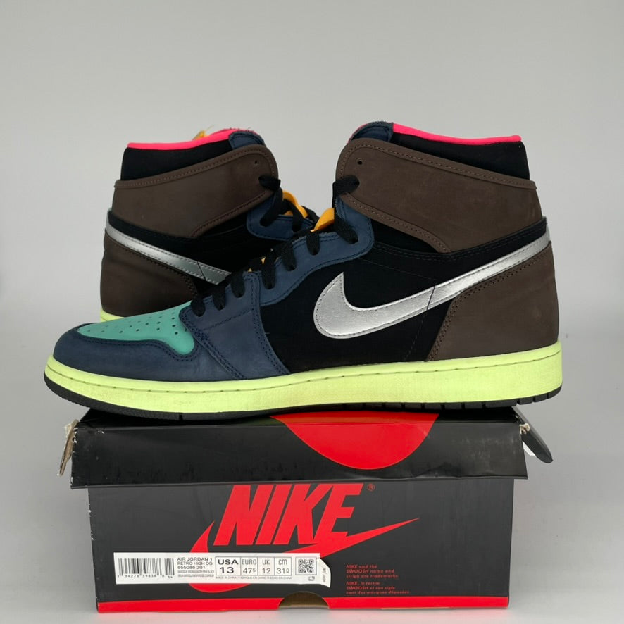 AIR JORDAN 1 Retro High Tokyo Bio Hack Sneakers - Men's Size 13 (555088-201) - Basketball Shoes for Streetwear & Casual Outfits
