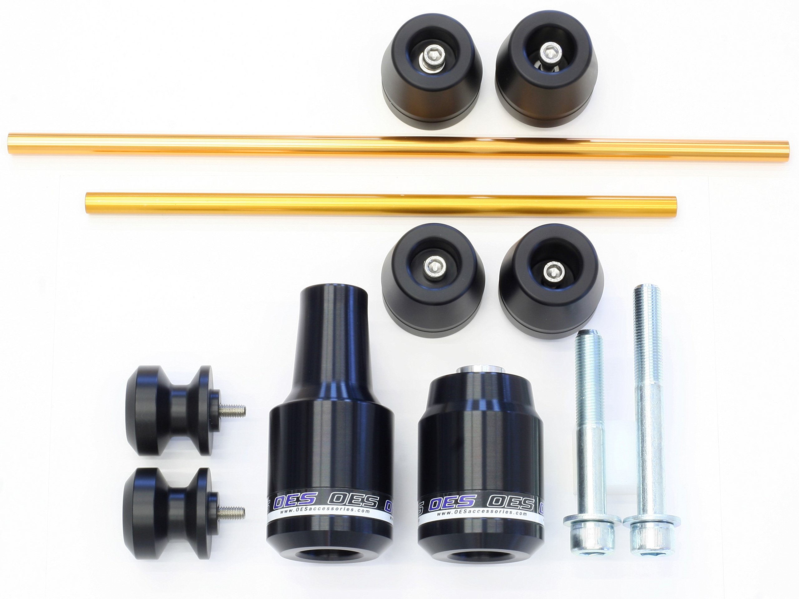 OES Frame Sliders Spools Fork Sliders Axle Sliders for 2017-2023 Yamaha FZ-10 MT-10 (Blue) - Enhanced Protection for Street & Track Riding