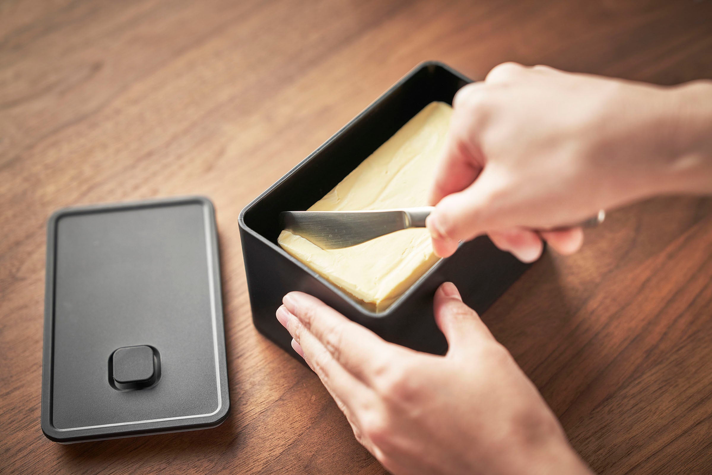 Stainless Steel Vacuum Sealing Butter Dish - Airtight & Leakproof for Fresh Butter Storage - Perfect for Kitchen, Camping & Travel