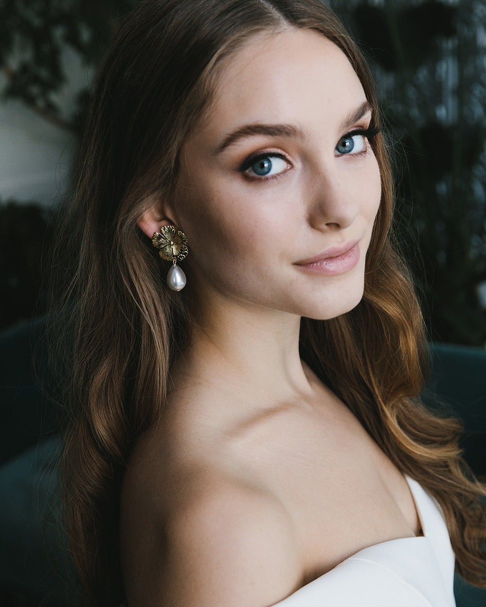 Hayden Pearl Earrings for Women - Elegant Freshwater Pearl Stud Earrings, Hypoallergenic & Comfortable - Perfect for Weddings, Parties & Everyday Wear
