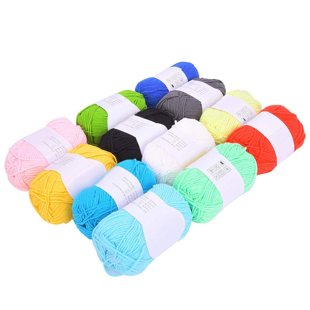 Premium Milk Cotton Yarn for Knitting & Crochet - Soft, Breathable, Colorfast Thread for Shawls, Scarves, Baby Blankets - Perfect for DIY Crafts, Home Decor & Gift Making