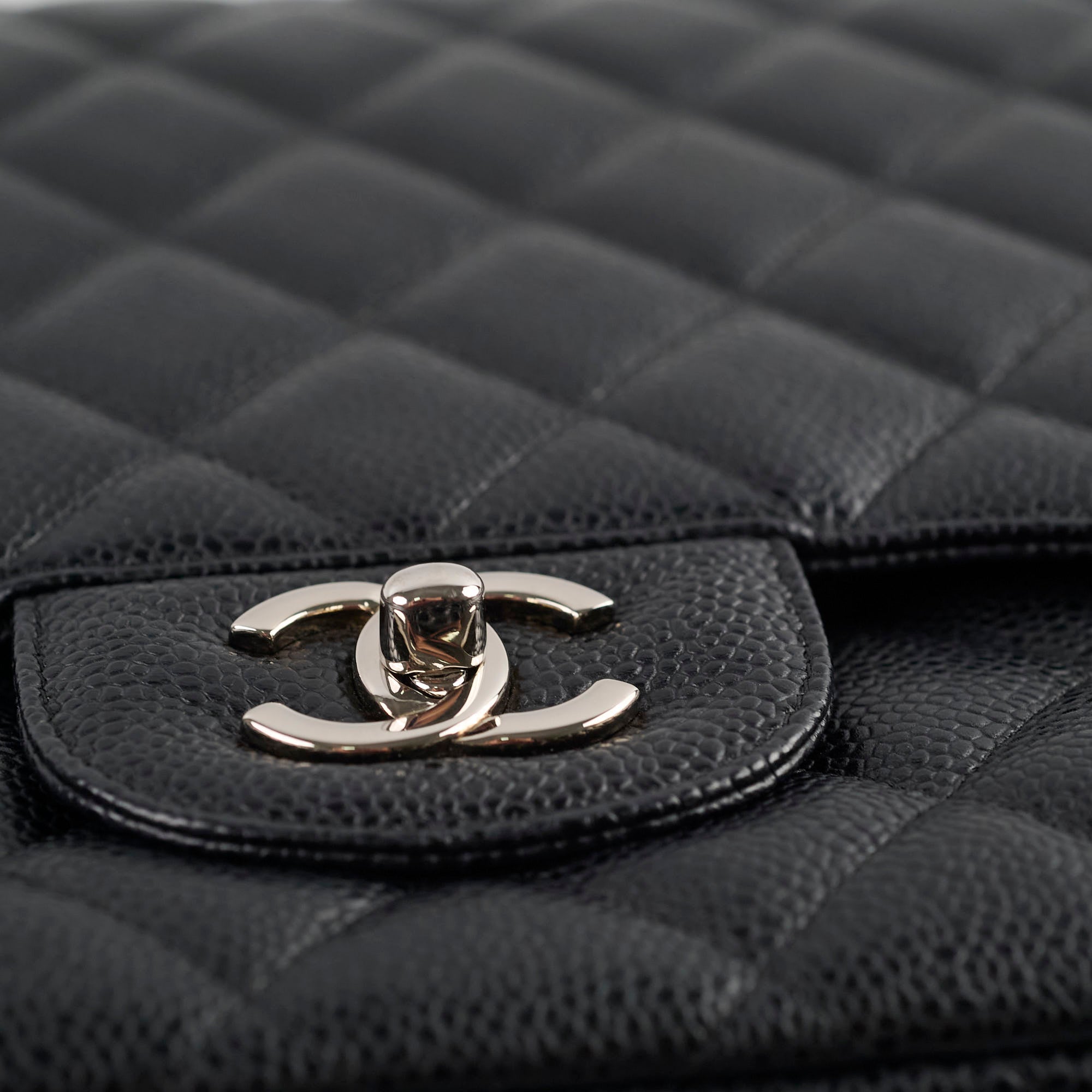Chanel Caviar Maxi Single Flap Black Bag Series 13 - Luxury Designer Handbag for Women, Perfect for Work, Evening Events & Travel