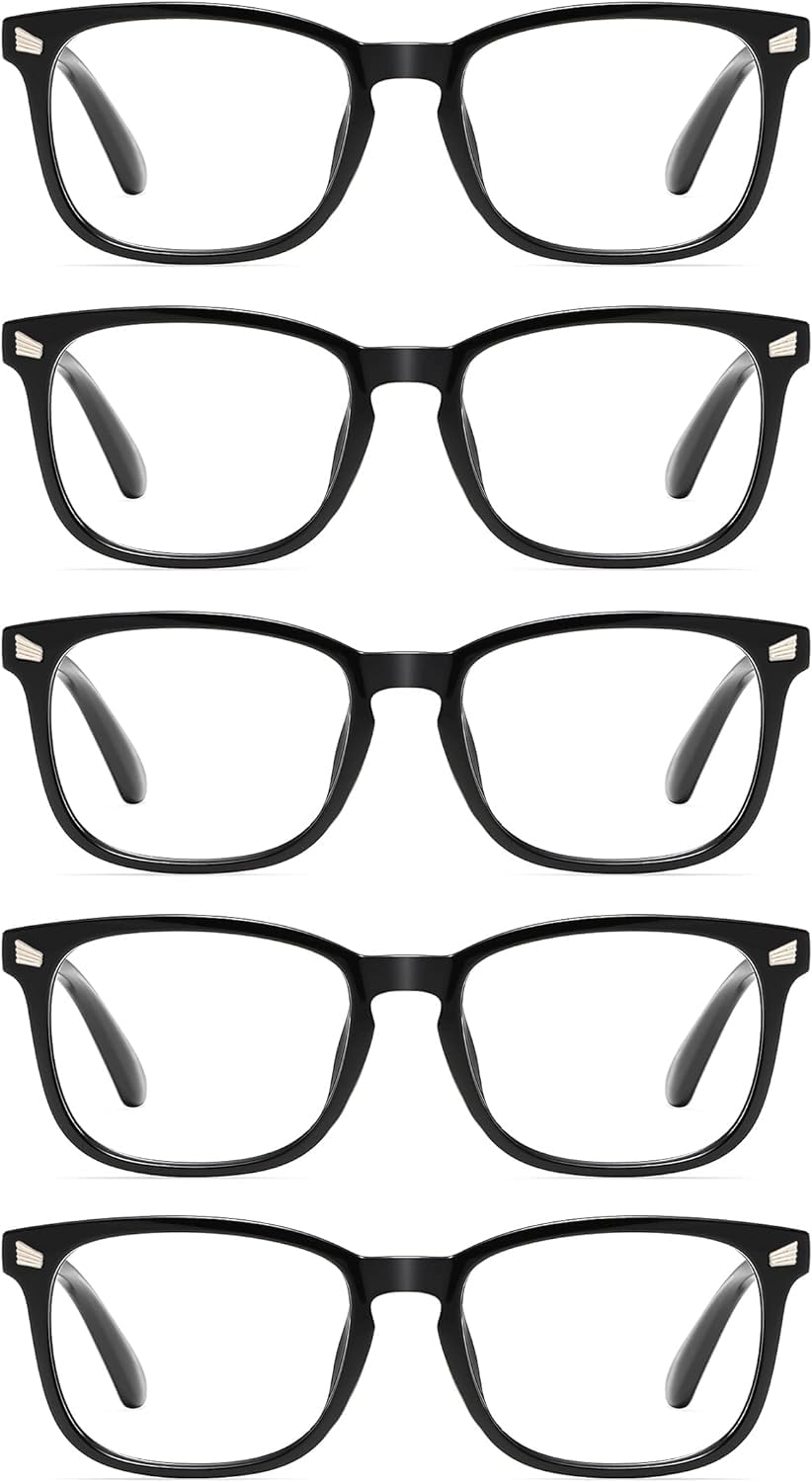 CCVOO Blue Light Blocking Reading Glasses for Women & Men - Anti Glare Computer Glasses for Screen Time, Reading & Office Work - Lightweight Eyewear with UV Protection (Perfect for Digital Devices & Book Lovers)