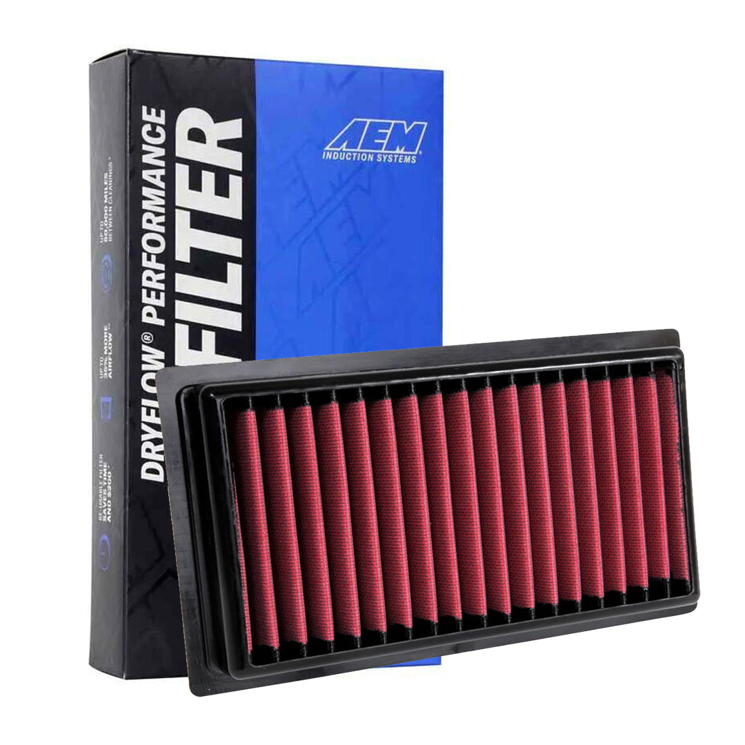 AEM 28-50060 Dryflow Washable Air Filter - High Performance Reusable Air Filter for Cars, Trucks & SUVs - Perfect for Off-Roading, Racing & Daily Driving