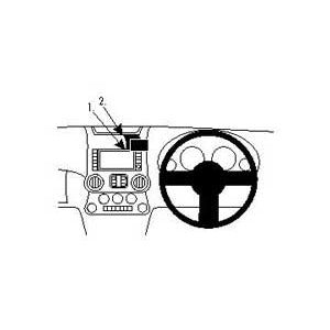 ClicOn No Holes Center Dash Mount for Jeep Wrangler (2011-2018) - Secure Phone Holder for Off-Roading & Adventure Driving