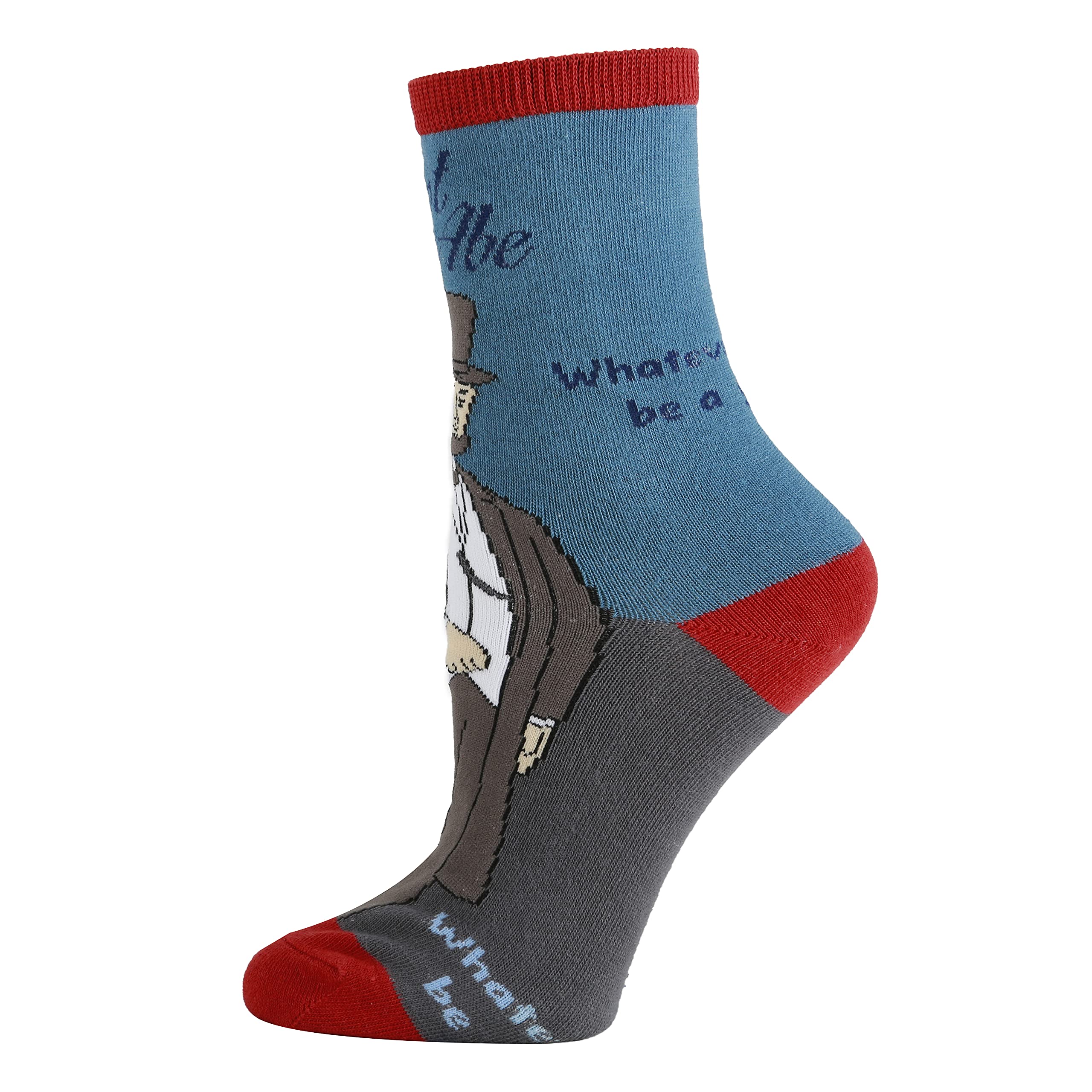 Funny Political-Themed Crew Socks for Women - Novelty Crazy Dress Socks Gift Idea (Fits Women's Shoe Size 5-10) - Perfect for Office, Parties & Political Events