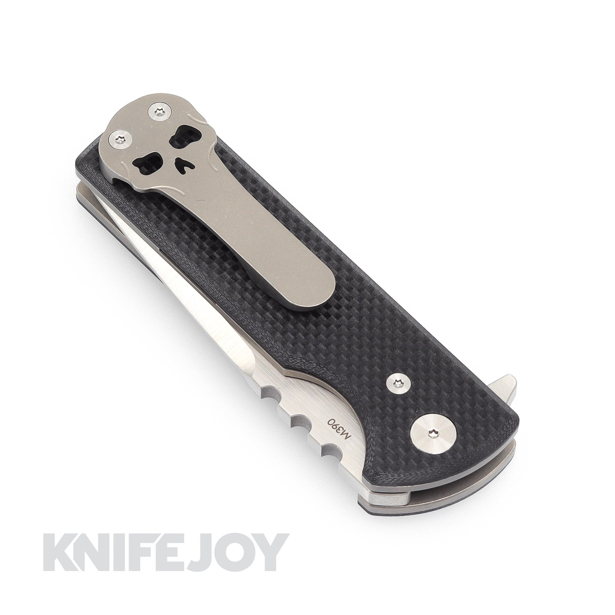 Chaves Knives T.A.K. Folding Pocket Knife - Black G10 Handle, Drop Point Blade for EDC, Camping & Outdoor Survival | Tactical Belt Finish Utility Knife