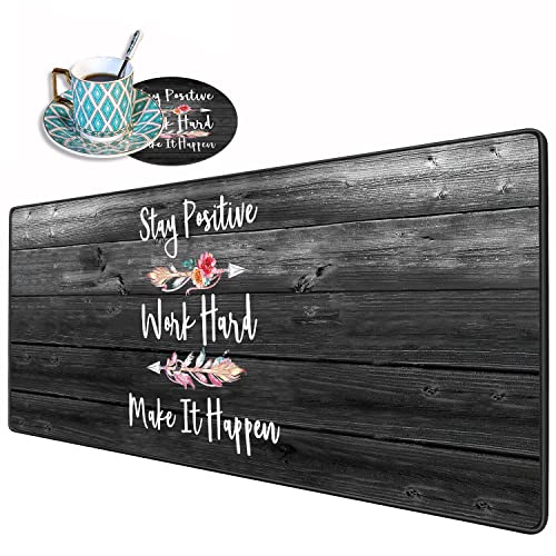 Stay Positive Work Hard and Make It Happen Pattern Inspirational Quote