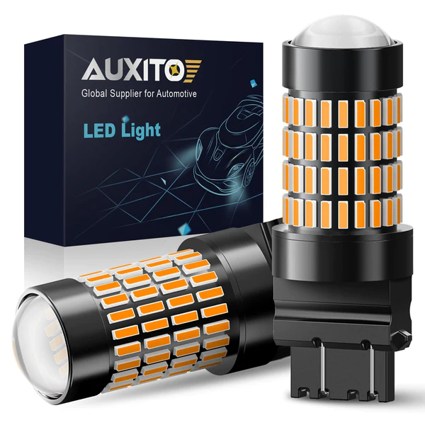 2006-2009 Ford Fusion Rear Turn Signal Light Bulb - 3157 LED Replacement - Amber Light for Safer Signaling & Enhanced Visibility (Perfect for Night Driving & Bad Weather Conditions)