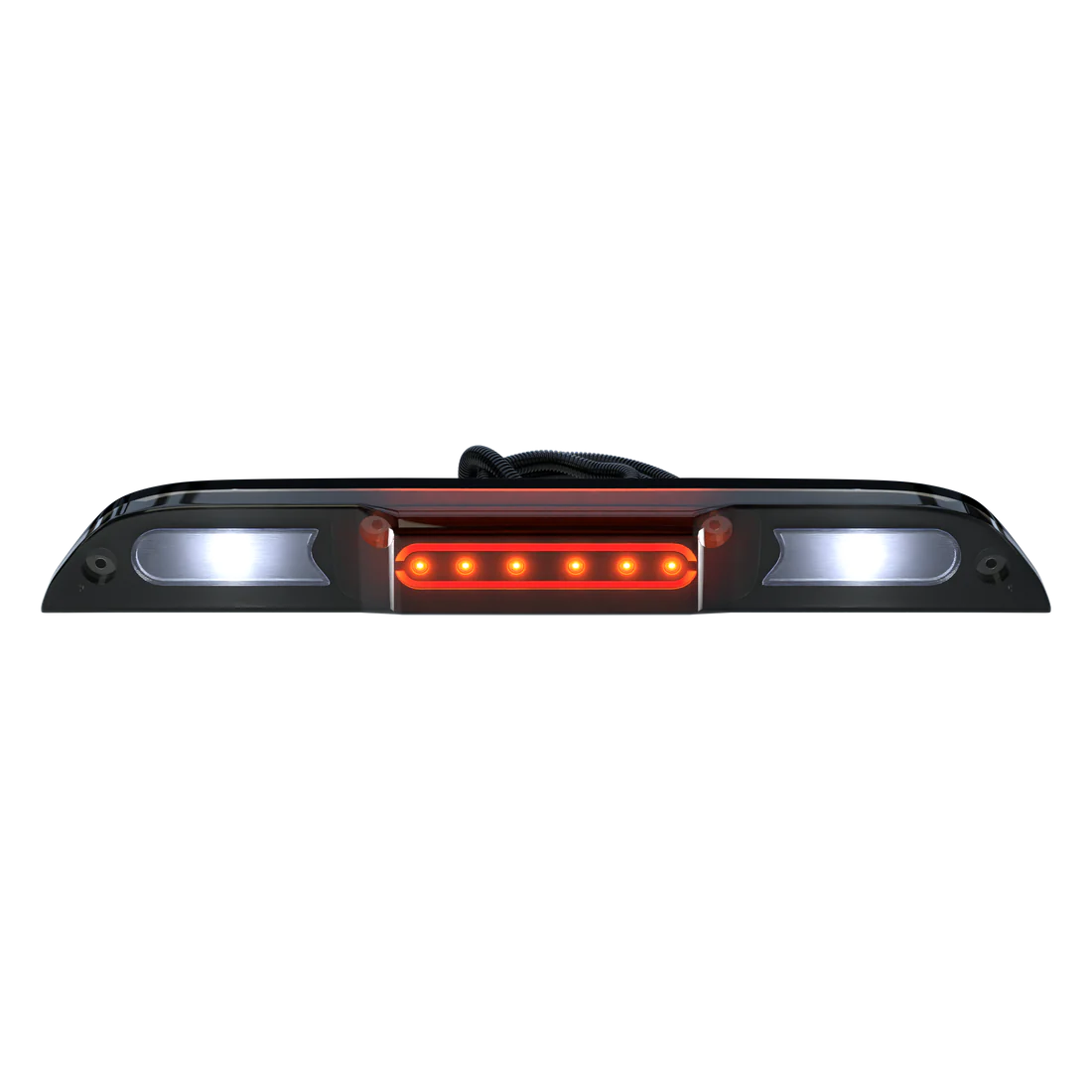 Ford Super Duty F250 F350 F450 F550 3rd Brake Light (2017-2024) - CREE XML LED Smoked Lens - Compatible with Cargo Bed Camera - Perfect for Truck Upgrades & Night Driving Safety