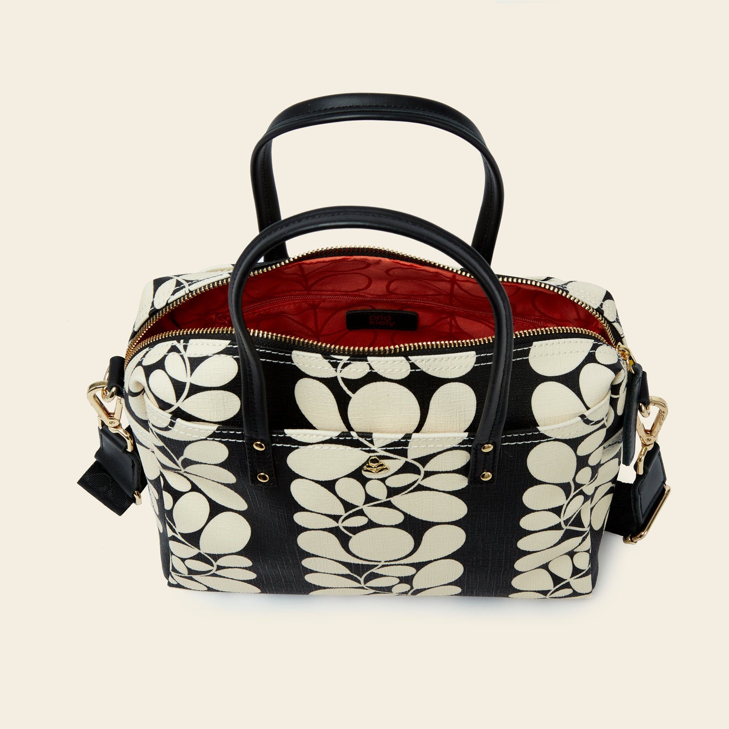 Flynn Handbag Sycamore Stripe Black - Stylish Crossbody Purse for Women | Perfect for Work, Travel & Everyday Use