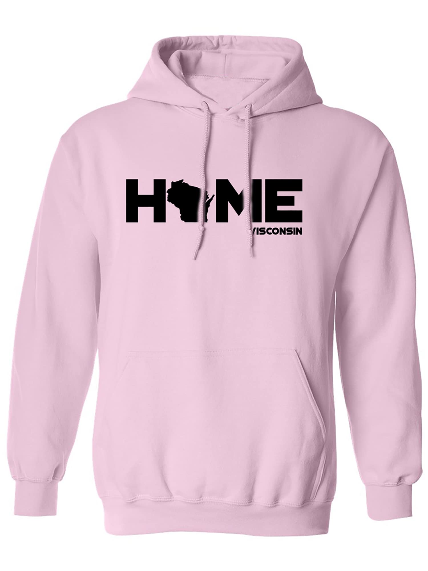 Zerogravitee Wisconsin HOME Adult Hooded Sweatshirt - Cozy Pullover for Men & Women - Perfect for Casual Wear, Outdoor Activities & Cold Weather