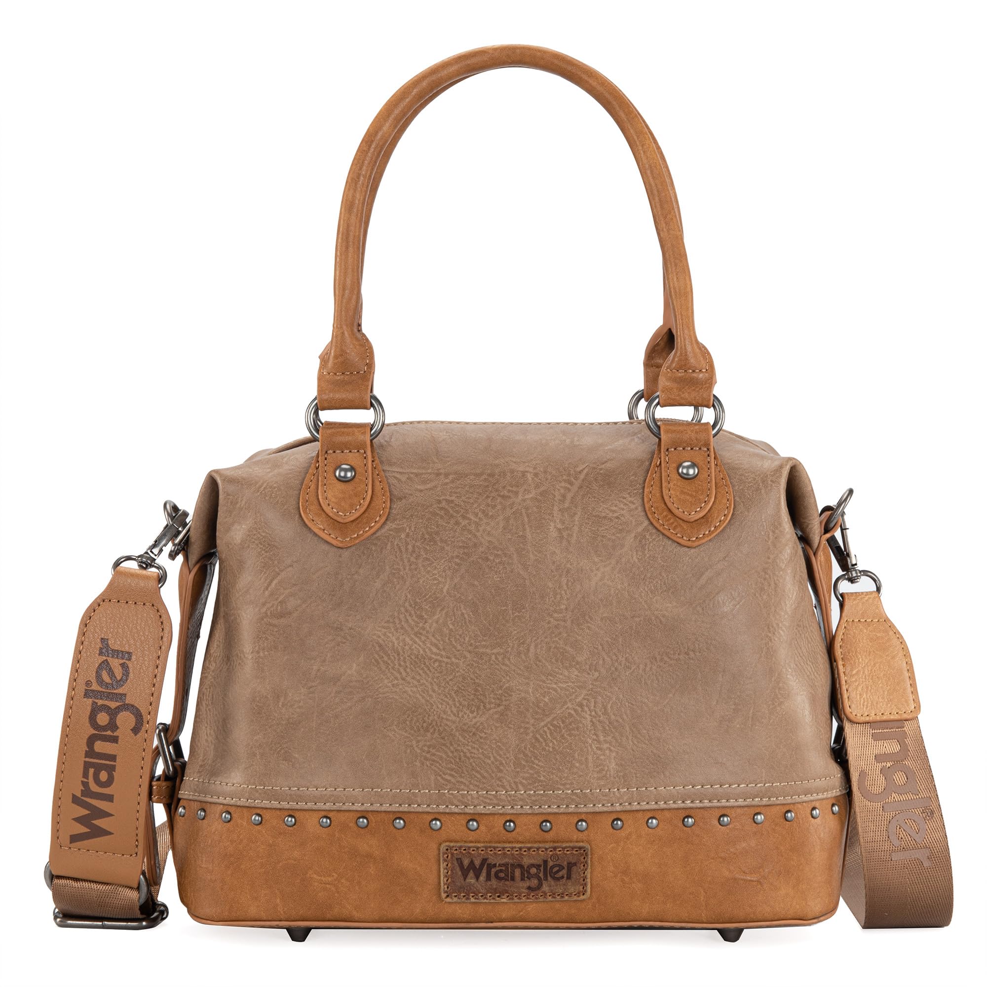 Wrangler Women's Doctor Bag Satchel Handbag with Wide Adjustable Strap - Perfect for Work, Travel & Everyday Use