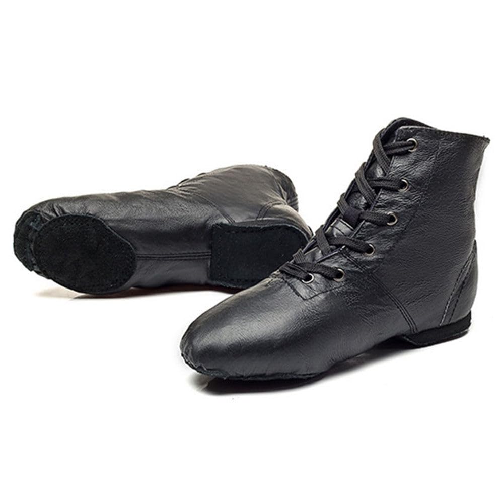 MSMAX Women's Jazz Dance Sneakers - Breathable Lace-Up Gymnastic Shoes for Ballet, Jazz & Dance Practice | Comfortable Ankle Boots for Women & Men | Perfect for Dance Classes, Performances & Workouts