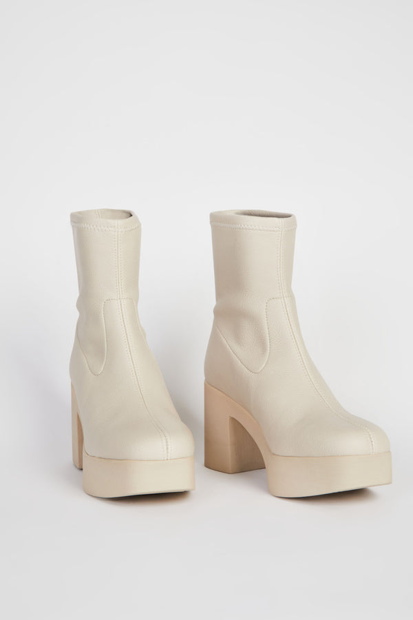 Intentionally Blank Marlowe Boot in Cream - Stylish Women's Ankle Boots for Casual Wear & Fall Fashion