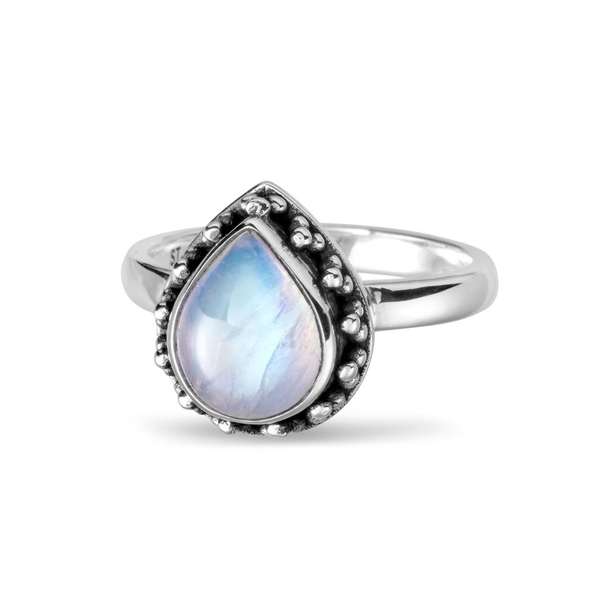 Empyrean Moonstone Ring for Women - Elegant Sterling Silver Jewelry with Healing Gemstone for Everyday Wear, Gift Giving & Spiritual Healing