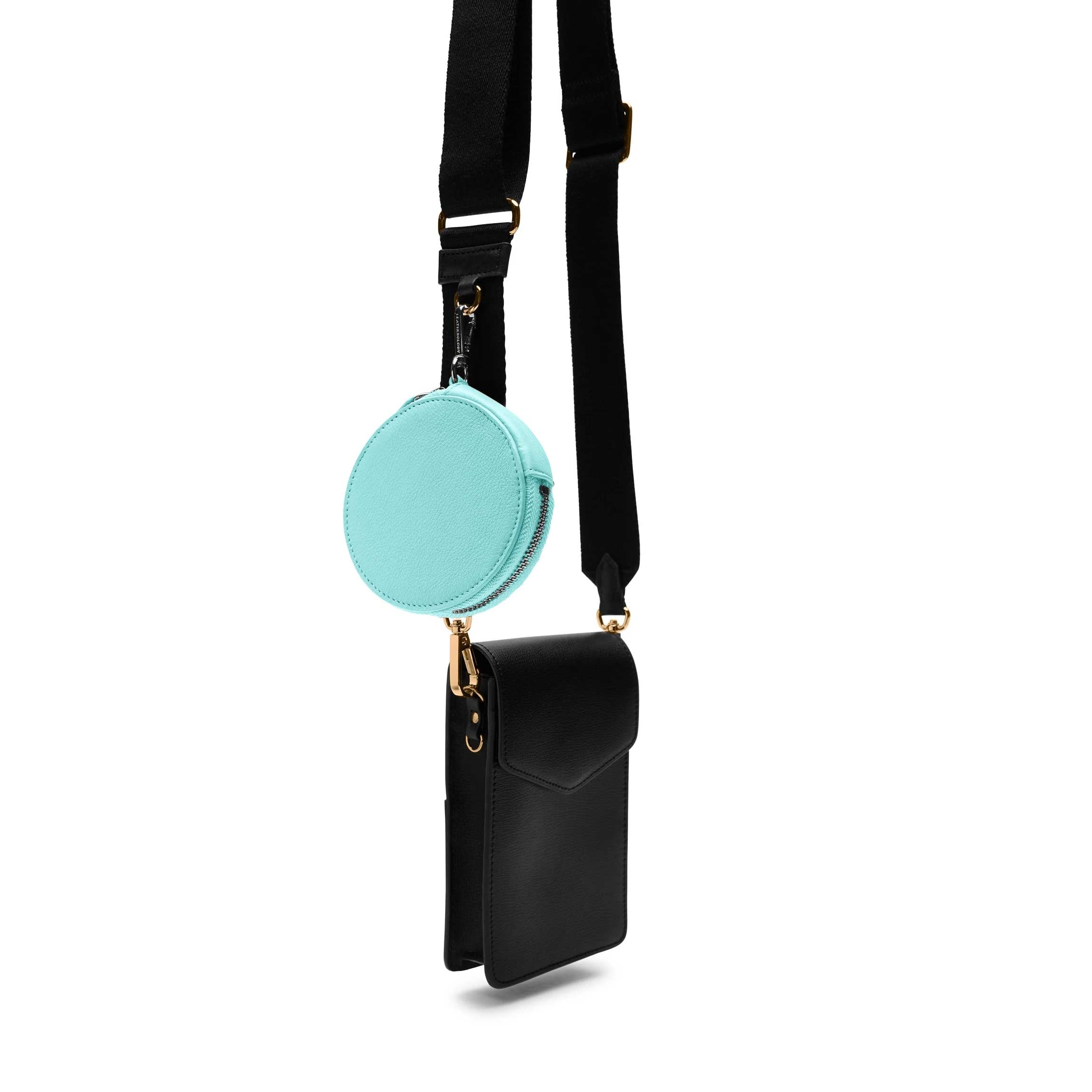 Celeste Round Wristlet Pouch - Stylish & Portable Small Crossbody Bag for Women - Perfect for Parties, Travel, and Everyday Use