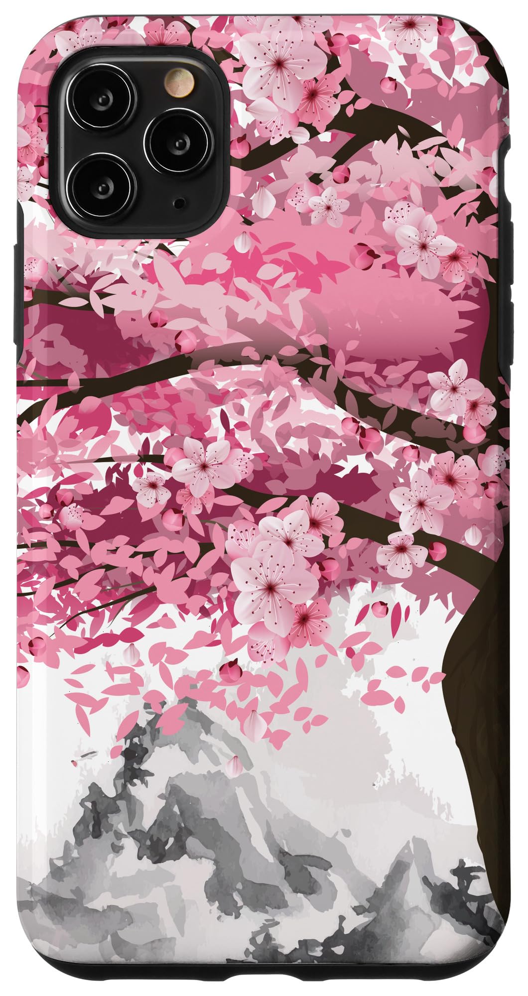 iPhone 11 Pro Max Case - Sakura Cherry Blossom Design with Japanese Pink Flowers - Perfect for Spring, Gift Giving & Floral Lovers