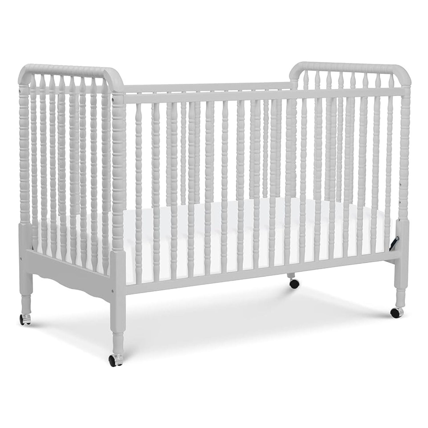 Jenny Lind 3-in-1 Convertible Baby Crib - White Wooden Crib with Toddler Bed & Daybed Conversion - Perfect for Nursery, Bedroom & Guest Room