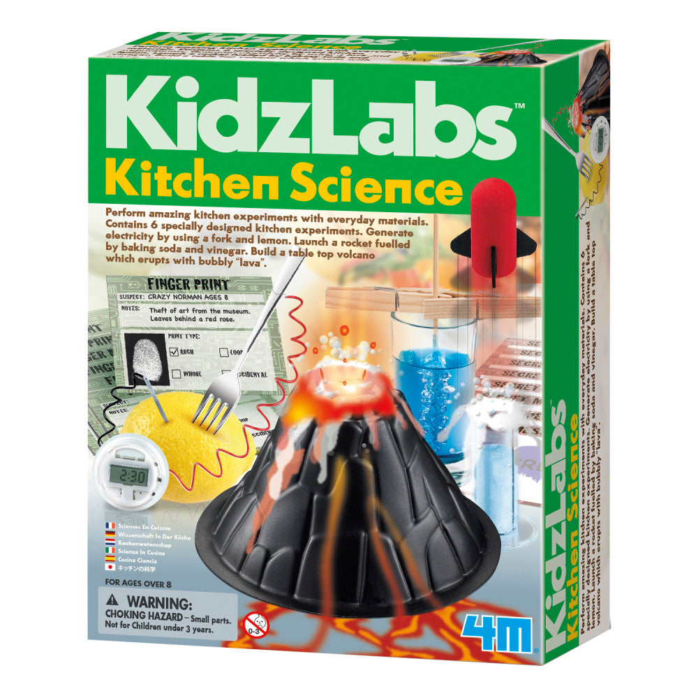 4M Kitchen Science Kit - STEM Chemistry Experiment Set for Kids & Teens | Fun Educational Science Toys for Home & School Learning Activities