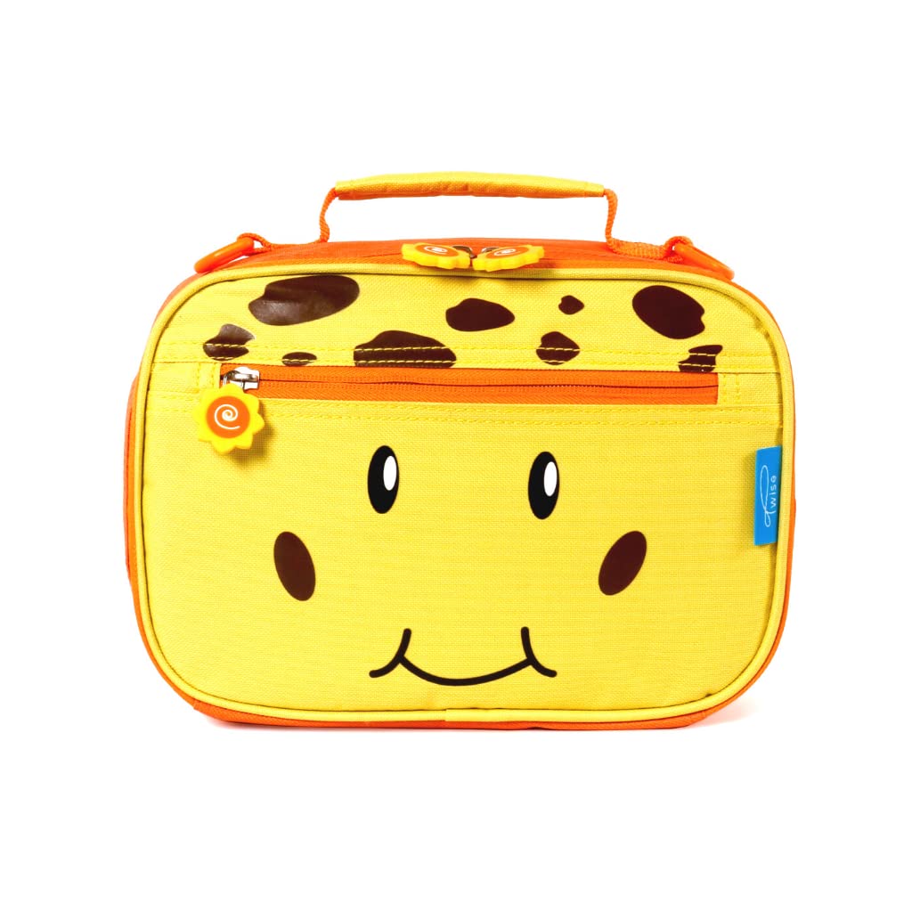 TWISE SIDE-KICK Insulated Lunch Bag for School, Work, or Travel - Cute Giraffe Print - Perfect for Kids Lunch Box, Office Meals & Picnics