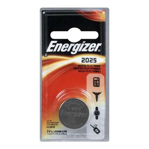 Energizer CR2025 3V Lithium Battery - Long-Lasting Power for Watches, Calculators, Key Fobs & Medical Devices