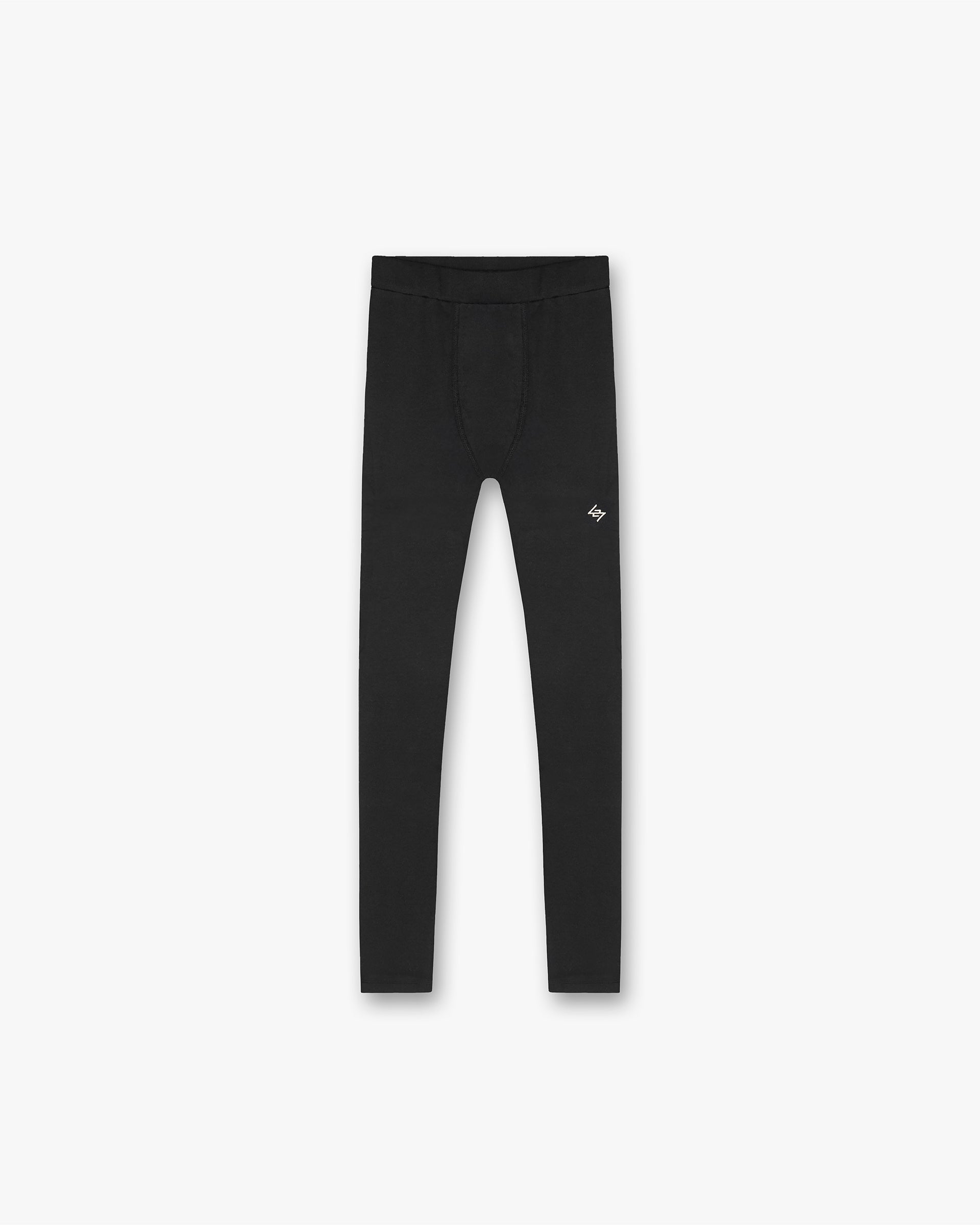 High Waist 247 Ribbed Leggings for Women - Black - Comfortable & Stretchy Workout Leggings for Yoga, Running & Gym