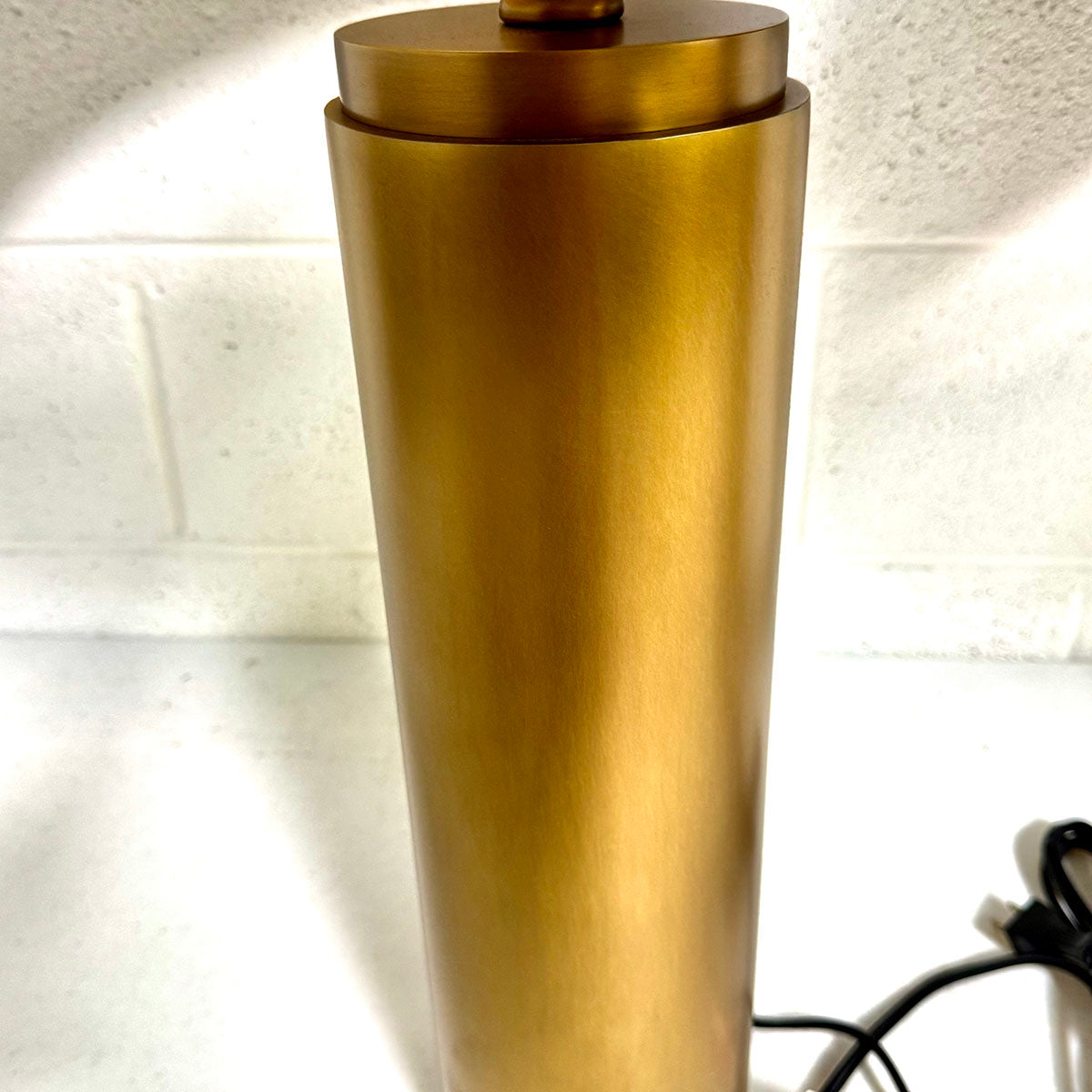 Pair of Sarezzo Cylindrical Metal Table Lamps - Modern Industrial Bedside Lighting for Bedroom, Living Room & Office Decor