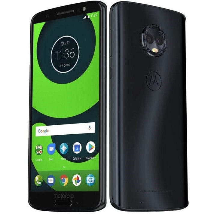 **Motorola Moto G 6th Gen 64GB Unlocked Smartphone - Black | 4G LTE, Dual SIM, Water-Resistant | Perfect for Travel, Work & Entertainment**
