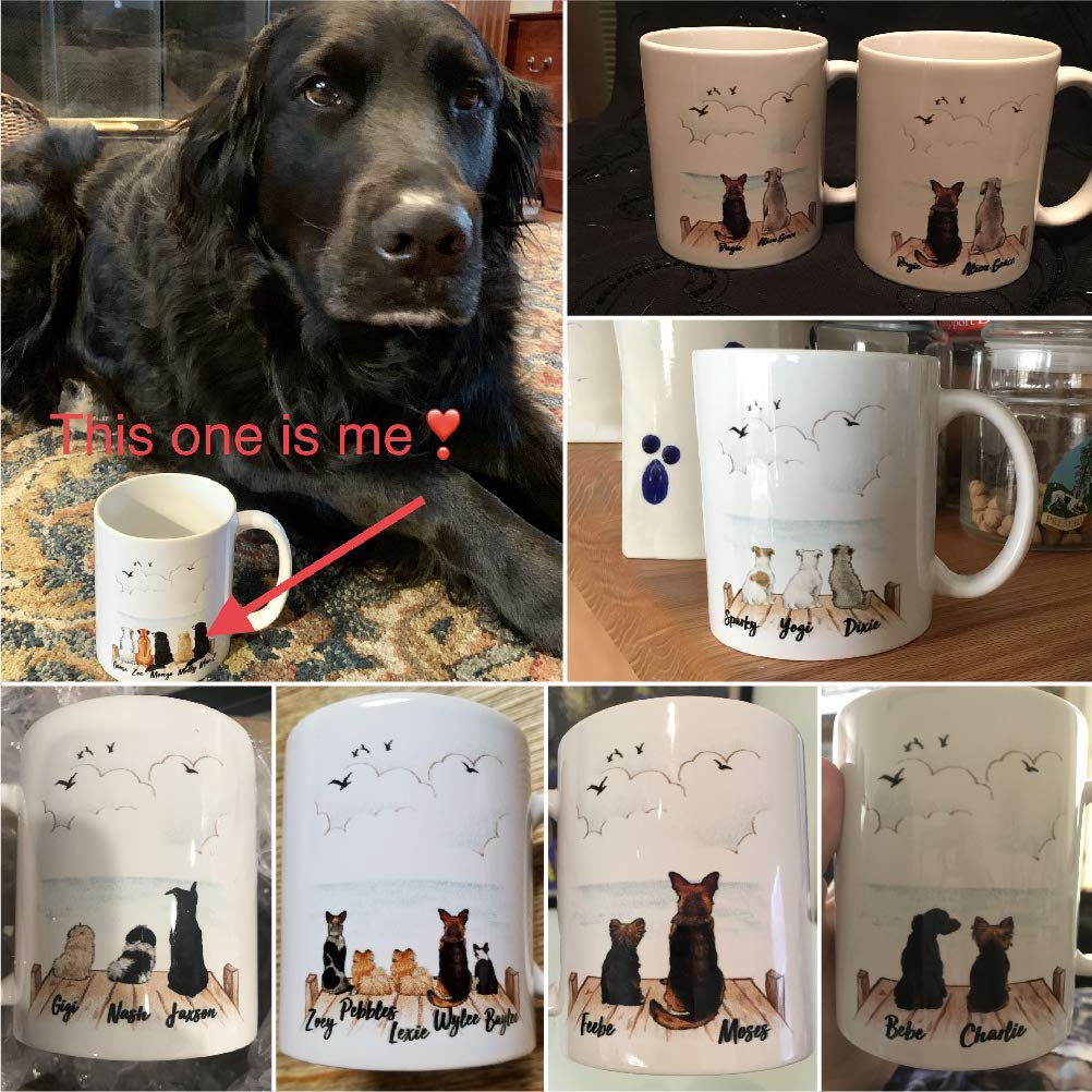 Personalized Photo Coffee Mug with Custom Dog Name - 11oz Ceramic Cup for Dog Lovers, Birthday Gift for Pet Parents - Perfect for Morning Coffee, Office Use & Gift Giving Occasions