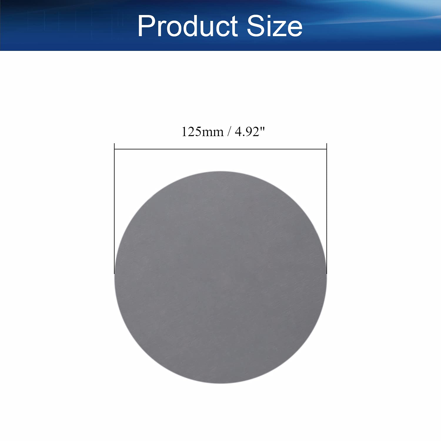 5PCS 3000 Grit Hook and Loop Sanding Discs - 5-Inch No-Hole Aluminum Oxide Sandpaper for Grinder Polishing - Perfect for Woodworking, Metal Finishing & DIY Projects