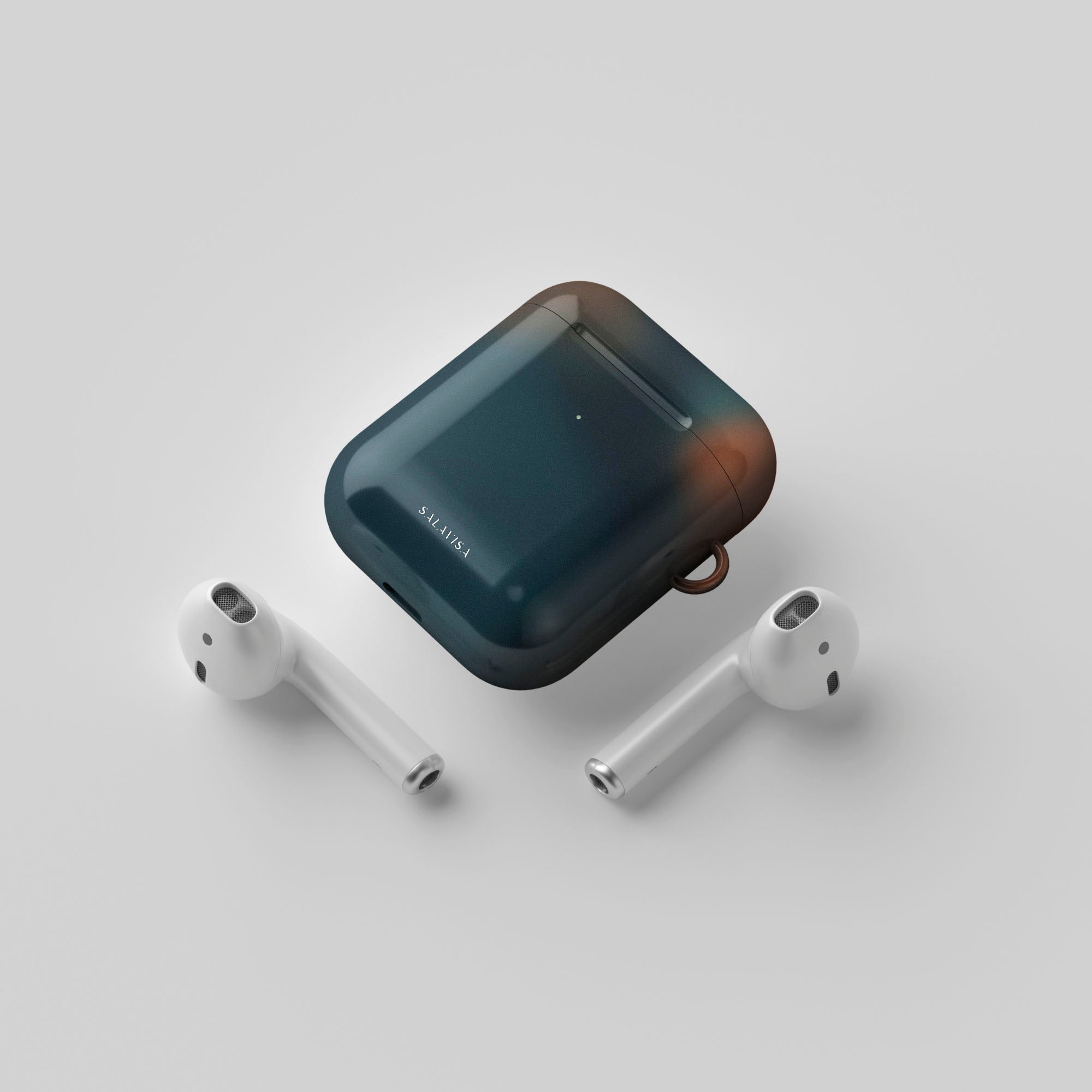 Ember Teal AirPods Case - Protective Cover for Apple AirPods 1/2/3 & Pro | Shockproof & Scratch-Resistant | Perfect for Gym, Travel & Everyday Use