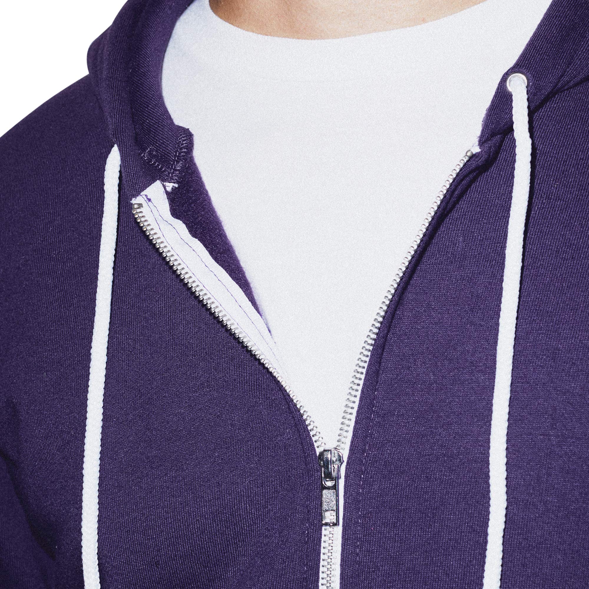 American Apparel Men's Flex Fleece Long Sleeve Zip Hoodie - Soft & Comfortable Pullover for Casual Wear, Workout & Outdoor Activities