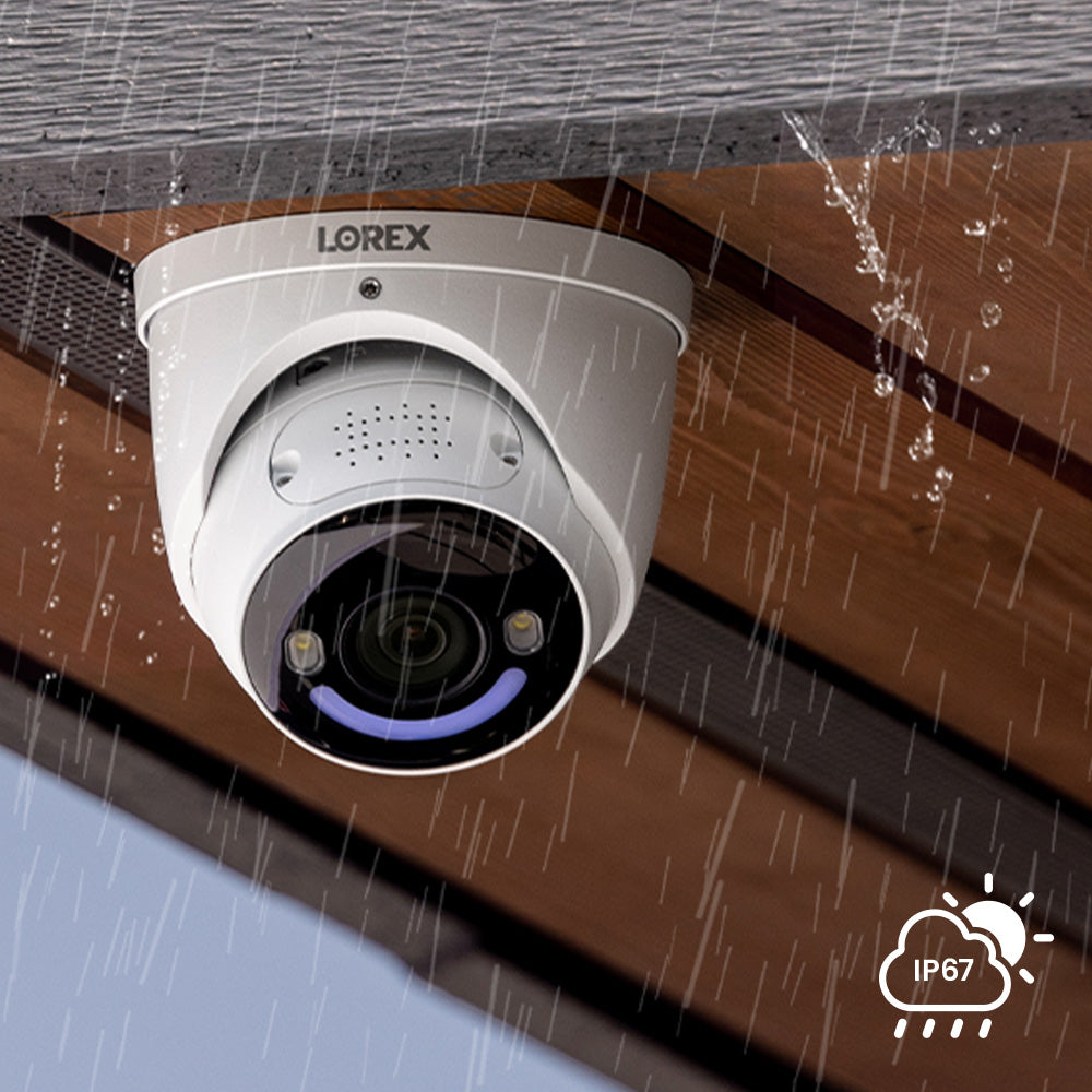 Lorex Fusion 4K+ 16 Channel (8 Wired + 8 Wi-Fi) 2TB NVR Security System with 4 H16 Wired 4K IP Dome Cameras, 1 2K Pan-Tilt Camera & 1 2K Indoor Wi-Fi Camera - Home & Business Surveillance Solution