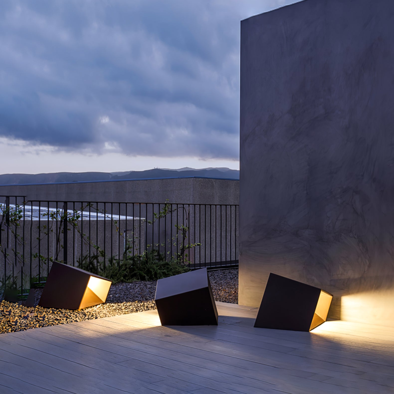 Solar Powered LED Cube Garden Lights - Waterproof Outdoor Decorative Lighting for Patio, Yard, Pathway & Landscape - Warm White & Cool White Options