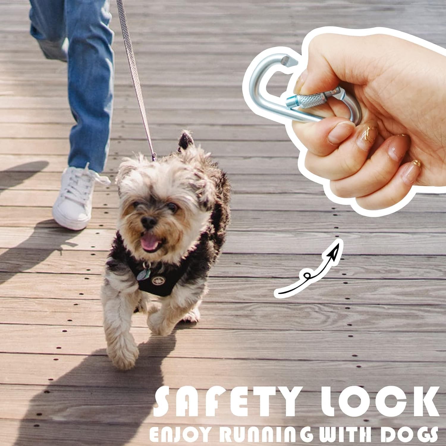 LED Flashlight Dog Poop Bag Dispenser Holder - Leash Attachment for Nighttime Dog Walking (Includes 15 Waste Bags, Blue) - Perfect for Evening Walks, Park Visits & Outdoor Adventures with Your Pet