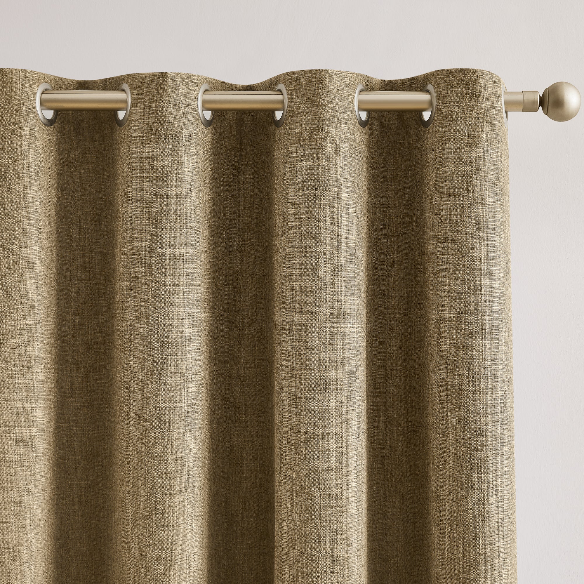 Meena Slub 100% Blackout Window Curtain Panels for Bedroom & Living Room - Thermal Insulated Light Blocking Drapes for Better Sleep & Privacy