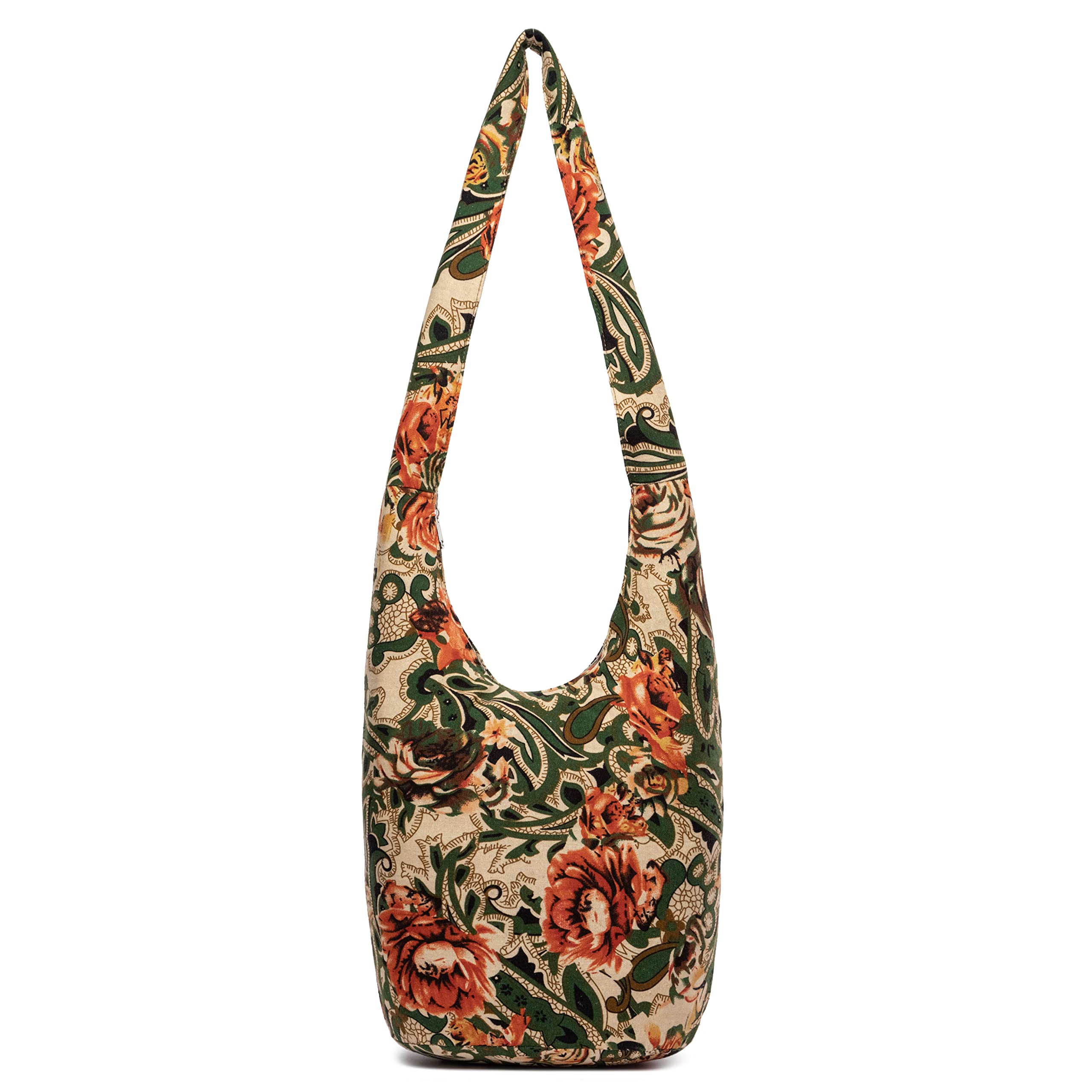 Stylish Women's Canvas Shoulder Bag - Bohemian Animal Print Crossbody Purse for Everyday Use, Travel & Casual Outings