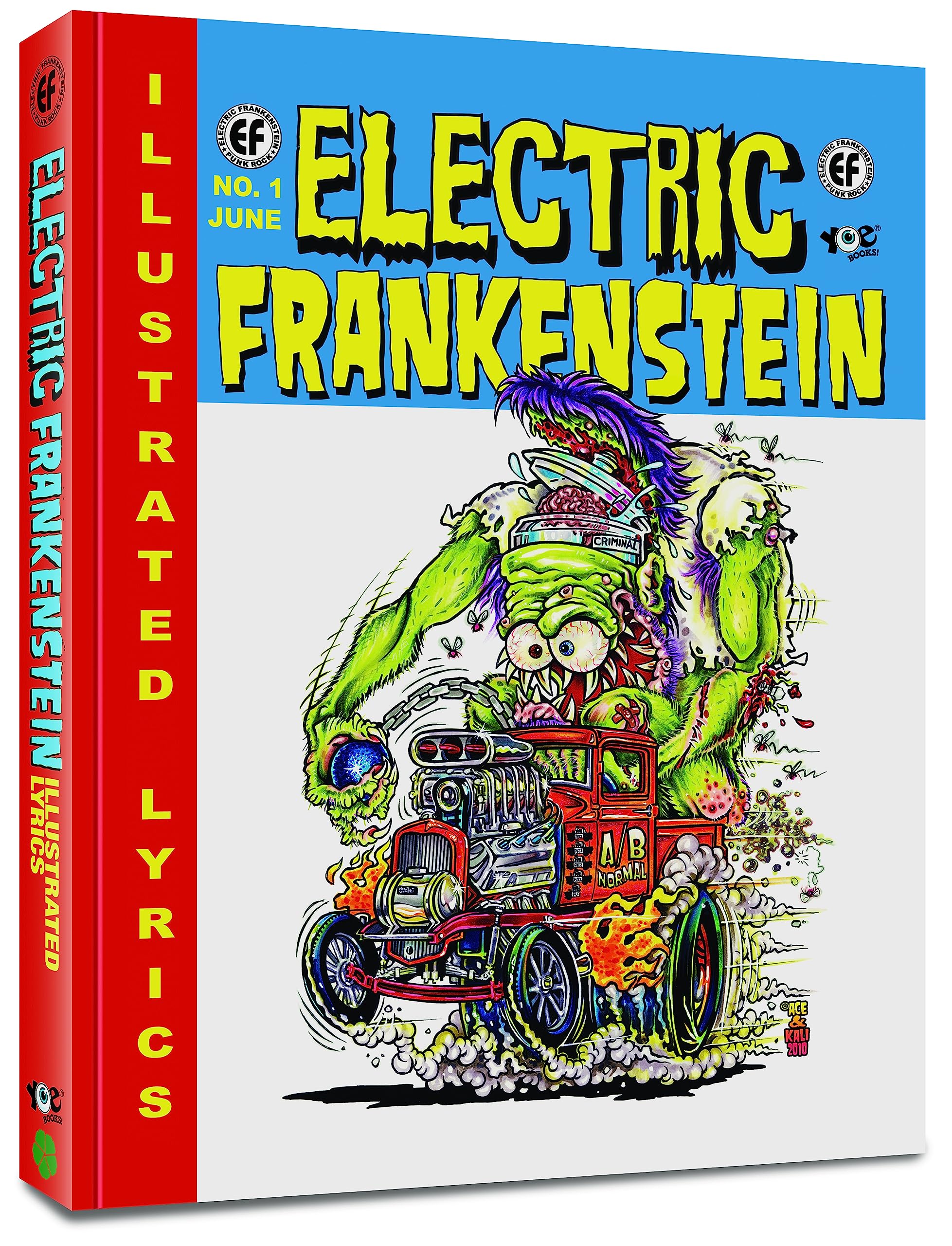 Electric Frankenstein: Illustrated Lyrics Book - Classic Horror Art & Songbook for Halloween Decor, Music Lovers & Collectors