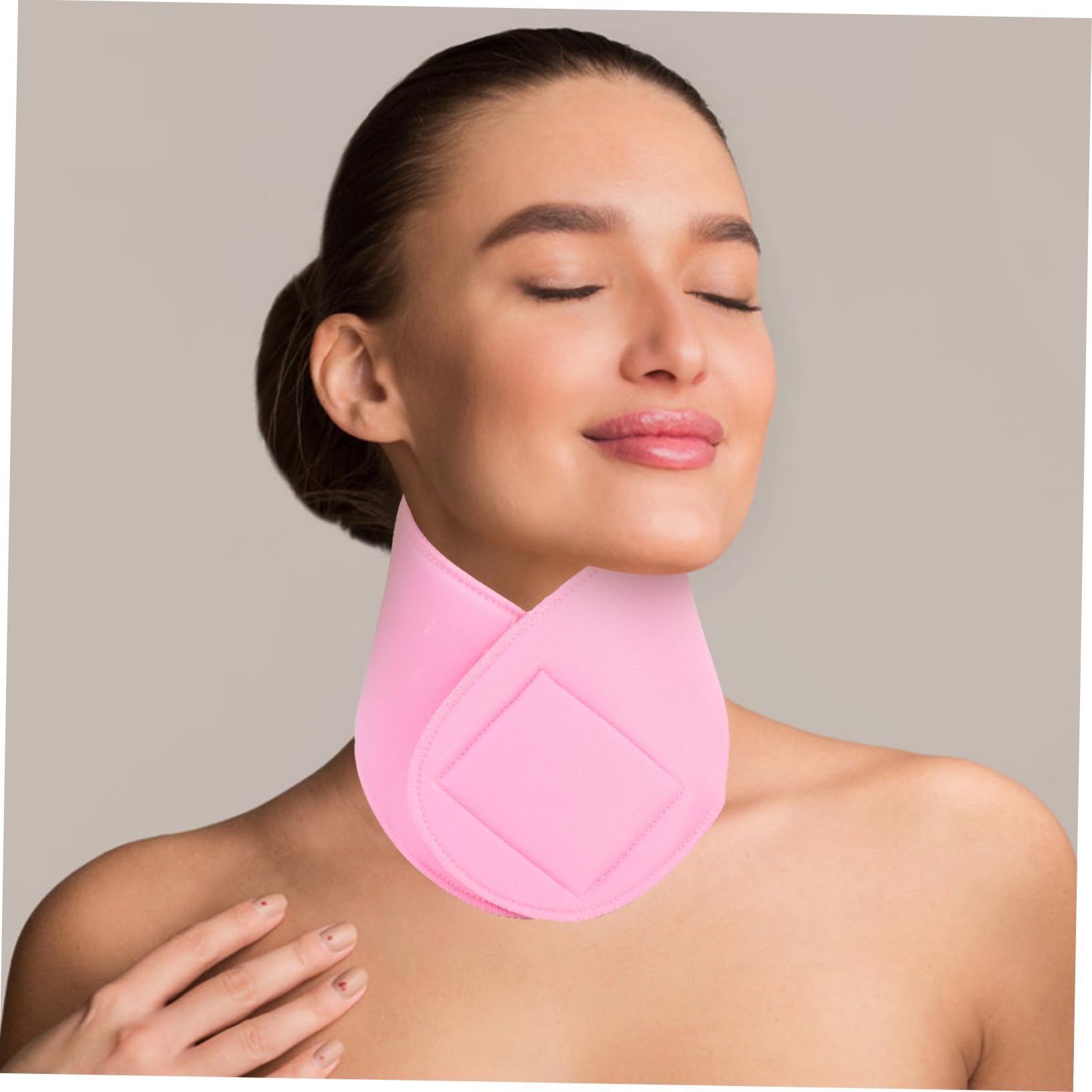 GLEAVI Neck Support Tape - Cervical Fixation Tape with Moisturizing Pad, Pink Composite Sponge for Neck Pain Relief & Posture Correction | Ideal for Office Workers, Gym Recovery & Daily Comfort