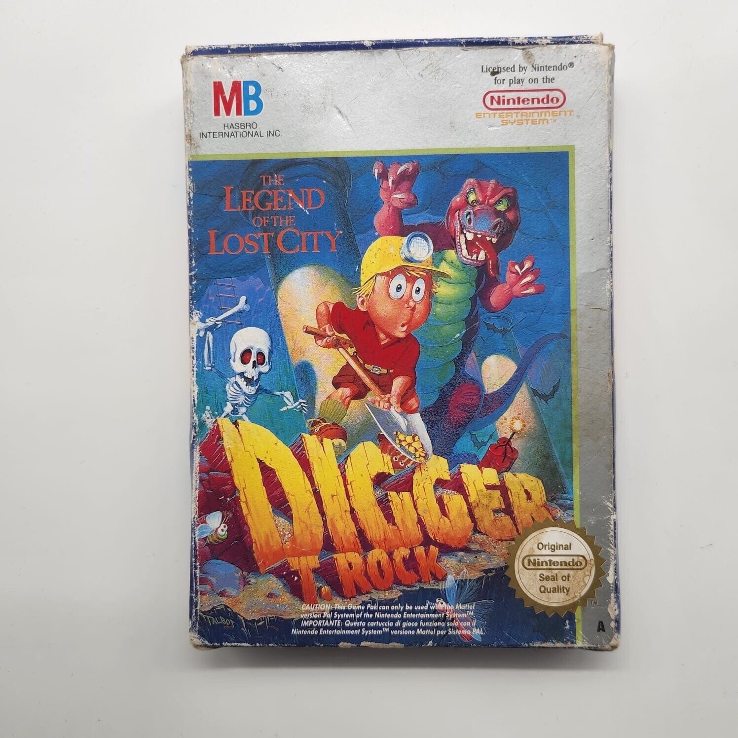 Digger T. Rock NES Game - Nintendo Entertainment System Retro Video Game - PAL Version with Original Box - Perfect for Classic Gaming Collectors & 80s Nostalgia Fans