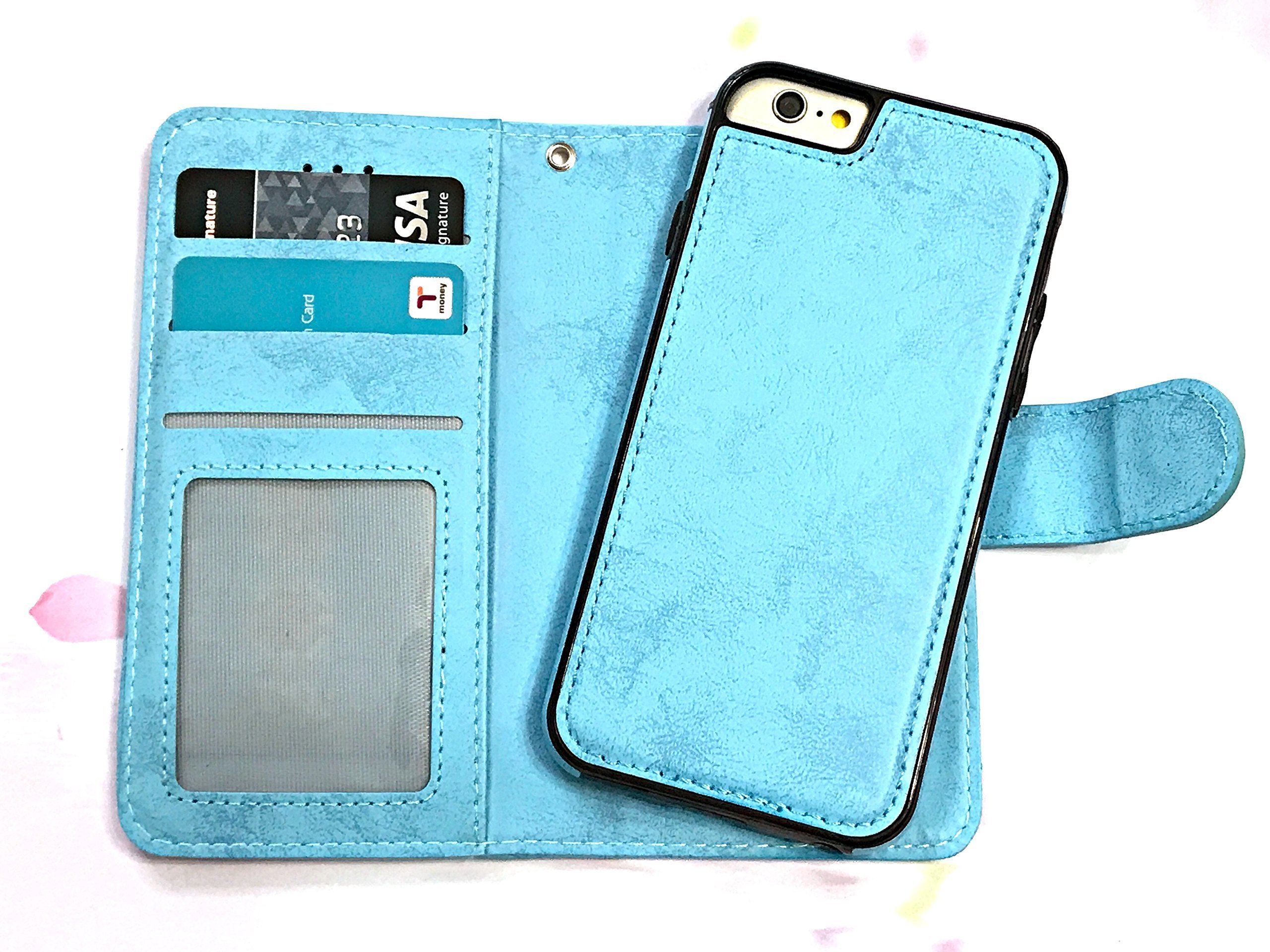 Heart Angel Wing Leather Phone Wallet Case for iPhone X/XS/XR/11/12/13/14 Pro Max & Galaxy S23/S22/S21/S20 Ultra/Note 20/10 Plus - RFID Blocking Detachable Design | Stylish Card Holder & Cash Protector | Perfect for Everyday Use, Travel, Business, Gifts & Special Occasions | Ideal for Commuting, Shopping & Secure Payments