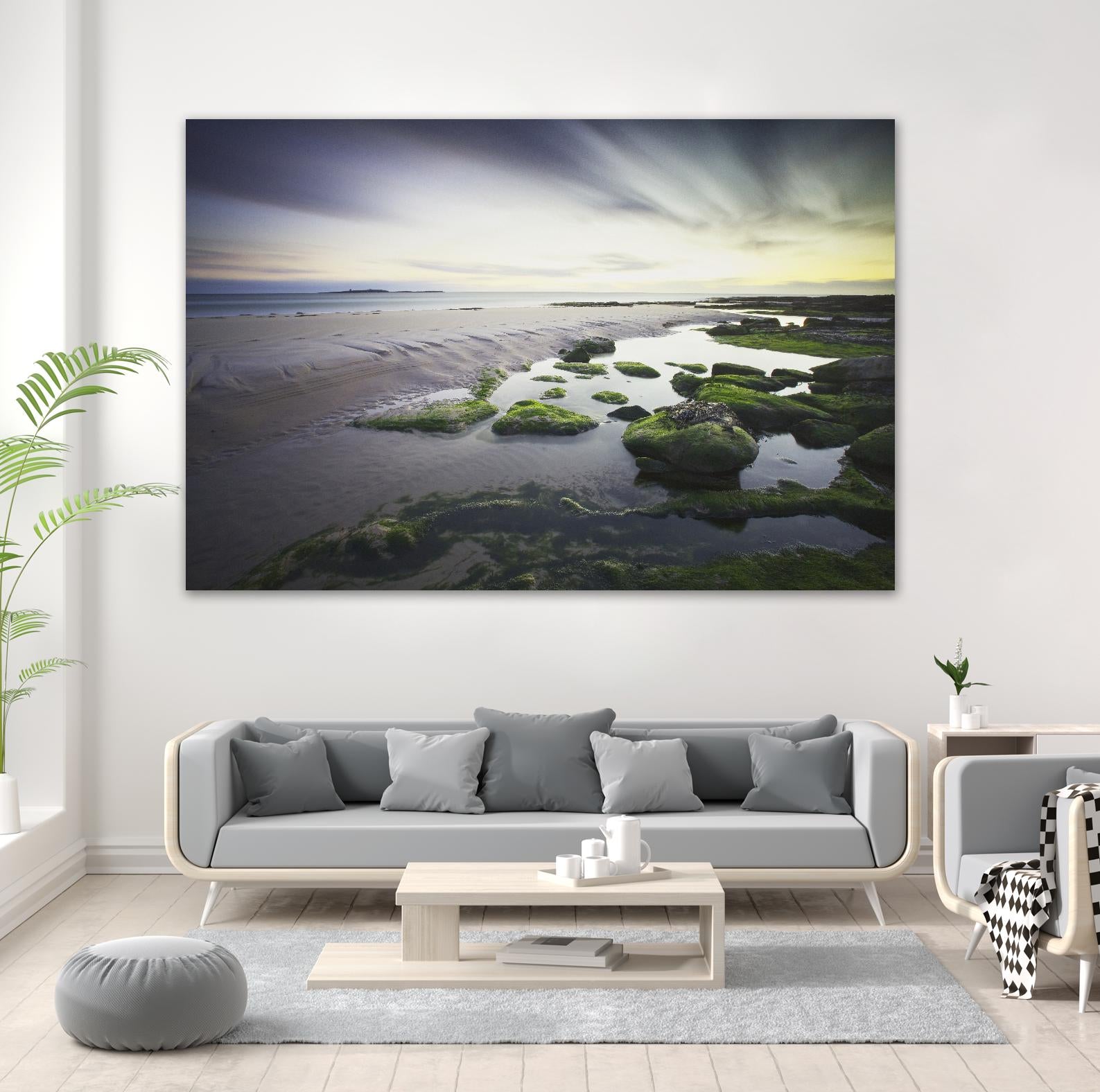 Cooper Dawn Over Seahouses Beach - Stunning Coastal Wall Art for Home & Office Decor | Perfect for Living Rooms, Bedrooms & Beach House Interiors