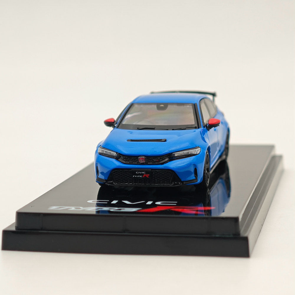 1/64 Scale Hobby Japan Honda Civic Type R (FL5) Blue Diecast Model Car - Collectible Miniature Vehicle for Display, Gifts & Racing Enthusiasts