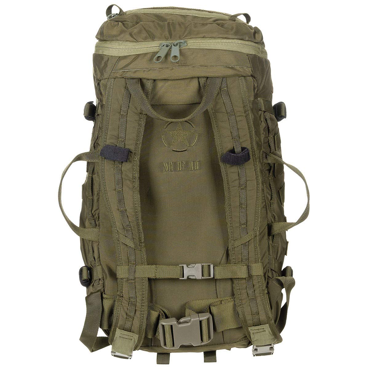Mission 30 Tactical Backpack - Durable OD Green Military Rucksack for Hiking, Camping & Outdoor Adventures